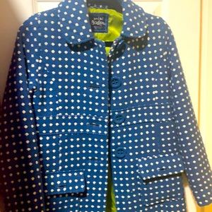 Mini Boden Peacoat with Polka Dots